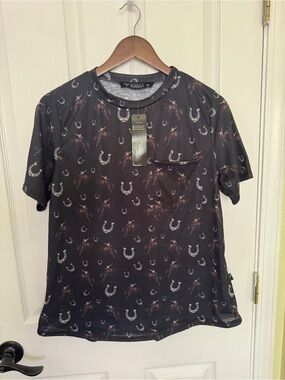 Lucky & Blessed Black Short-Sleeve Tee